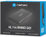 NATEC Kieszeń zewnętrzna HDD/SSD Sata Rhino Go 2,5'' USB 3.0 NKZ-0941 - 682345 - zdjęcie 6